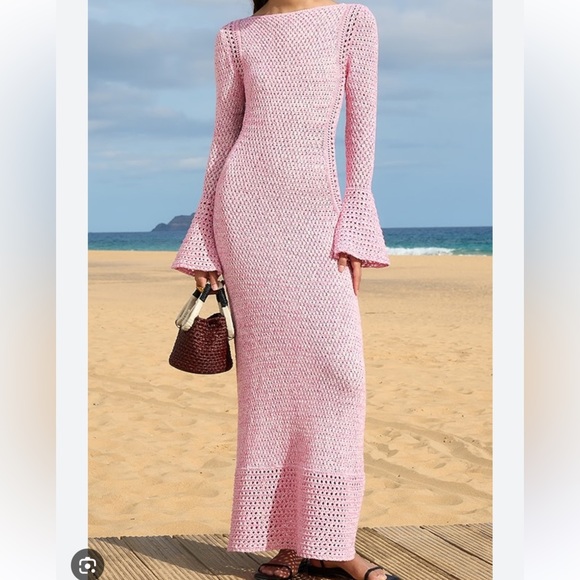 UNA BELL SLEEVE MAXI DRESS - Picture 10 of 11